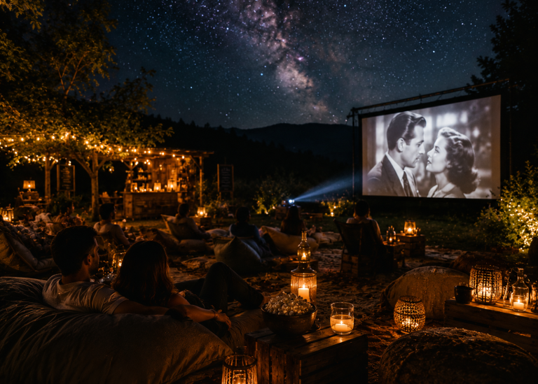 Une séance de cinéma en plein air vous attend le lundi 10 août 2026 aux Jardins du Caveau. Réservation est obligatoire au 07 43 25 05 71 ou sur le site internet www.lesjardinsducaveau.com